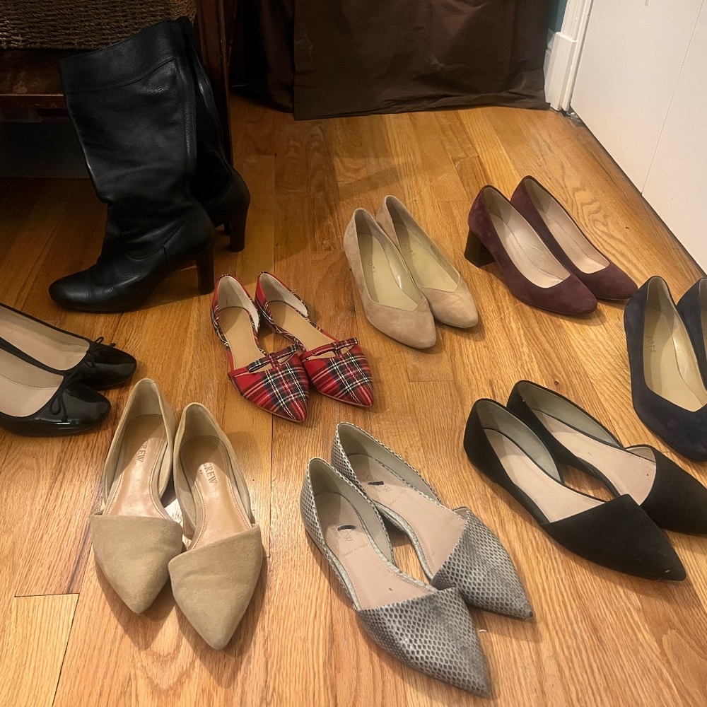 Shoe Wardrobe! J.Crew and Talbots Pumps, Flats, Wedges and Boots